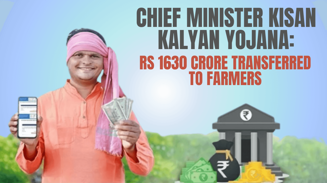 Chief Minister Kisan Kalyan Yojana: Rs 1630 Crore Transferred to Farmers