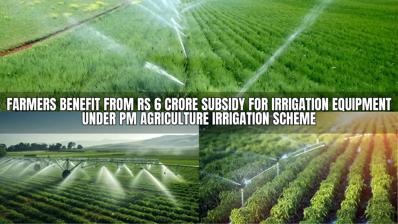 Madhya Pradesh Farmers Benefit from Rs 6 Crore Subsidy for Irrigation Equipment Under PM Agriculture Irrigation Scheme