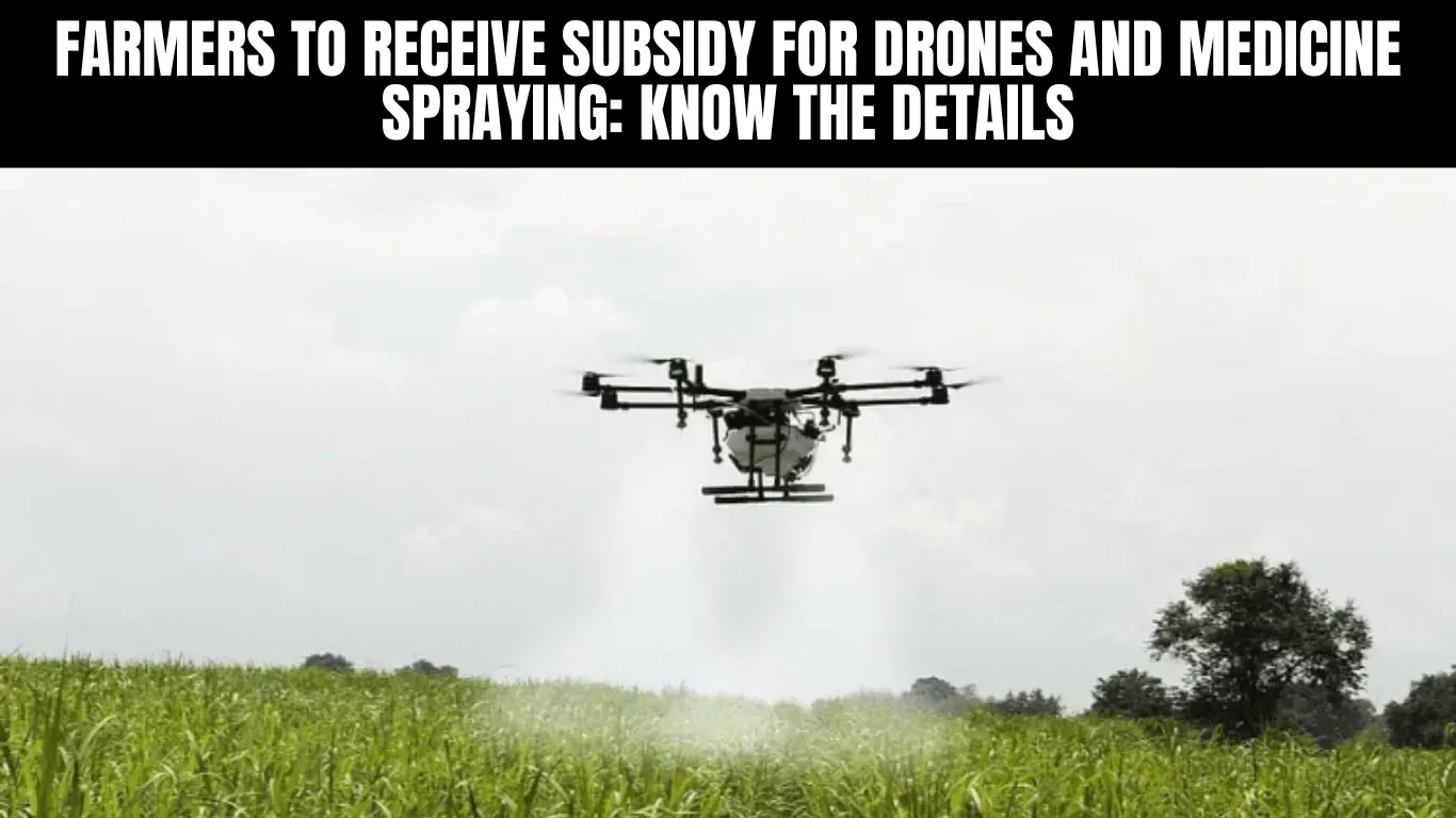 Farmers to Receive Subsidy for Drones and Medicine Spraying: Know the Details