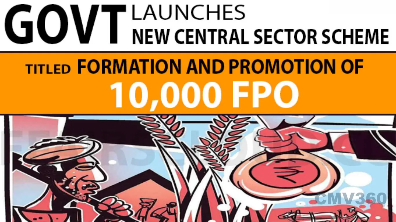 Formation & Promotion of new 10,000 FPOs