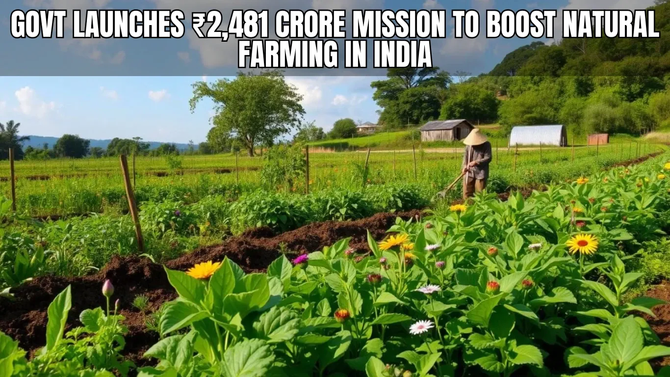 Govt Launches ₹2,481 Crore Mission to Boost Natural Farming in India