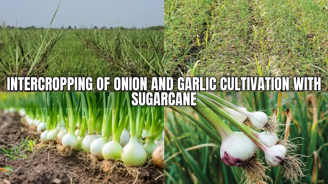 Intercropping of Onion and Garlic Cultivation with Sugarcane