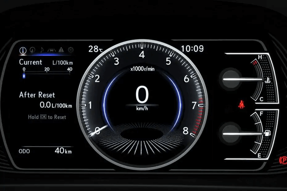 Lexus UX Instrument Cluster