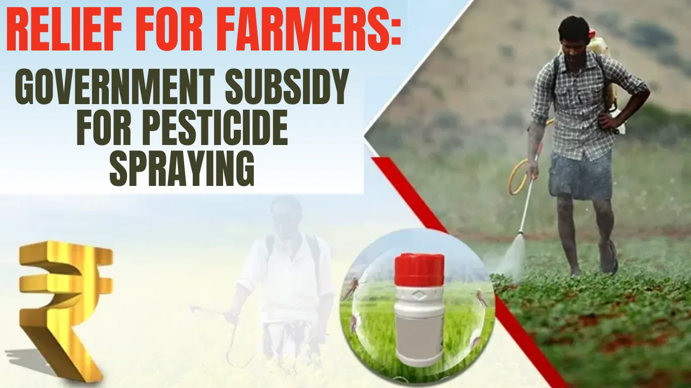 Relief for Farmers: Government Subsidy for Pesticide Spraying