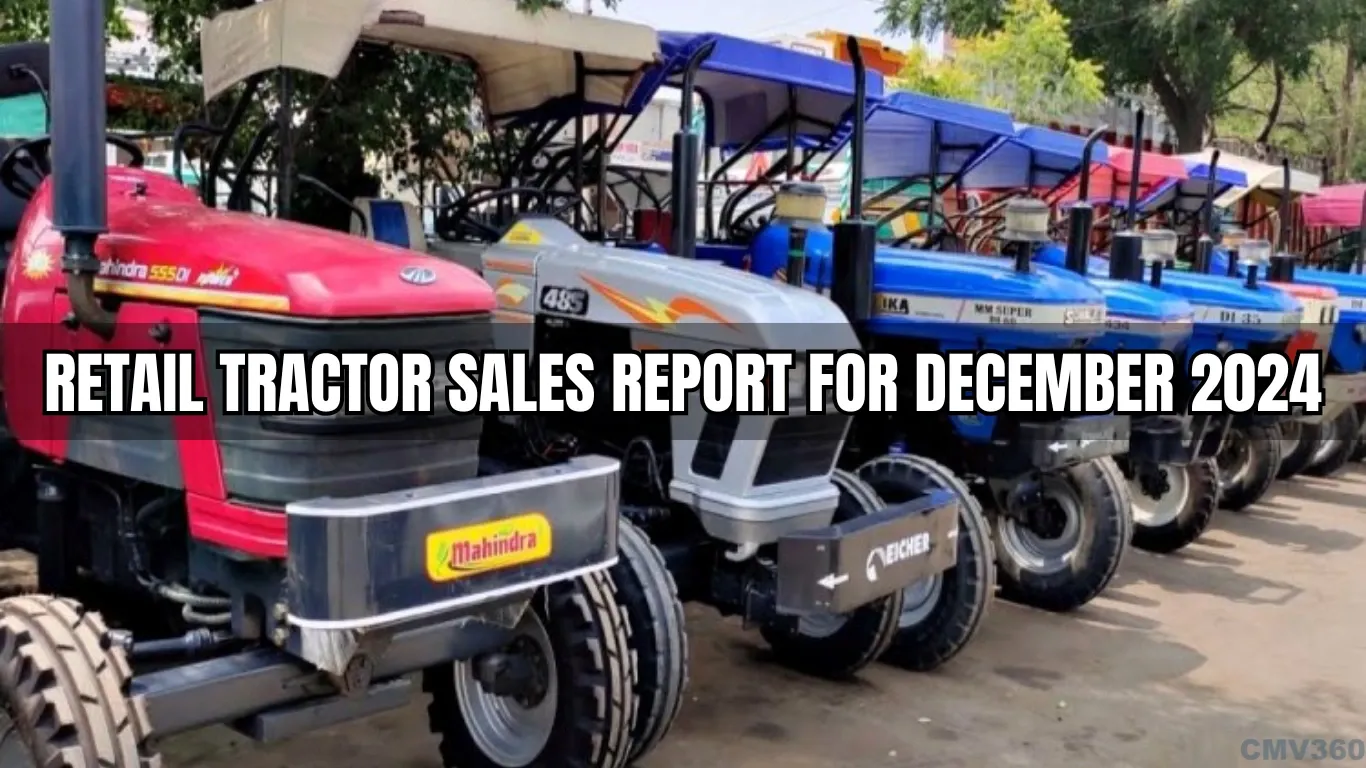 Retail Tractor Sales Report December 2024: 99,292 Units Sold with Mahindra Leading the Market