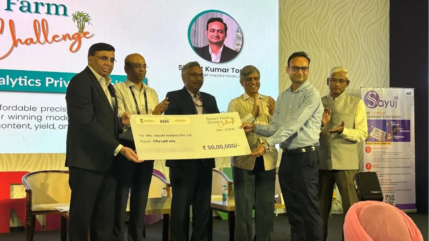 Satyukt Analytics Wins Smart Farm Grant for Sugarcane Harvesting Technology