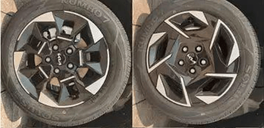 kia sonet facelift alloys