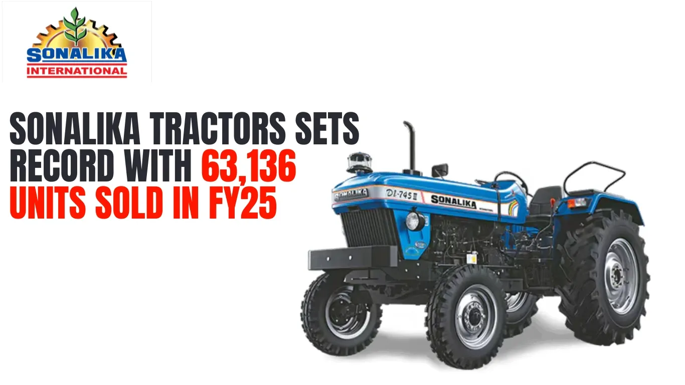 Sonalika Tractors Sets Record with 63,136 Units Sold in FY25