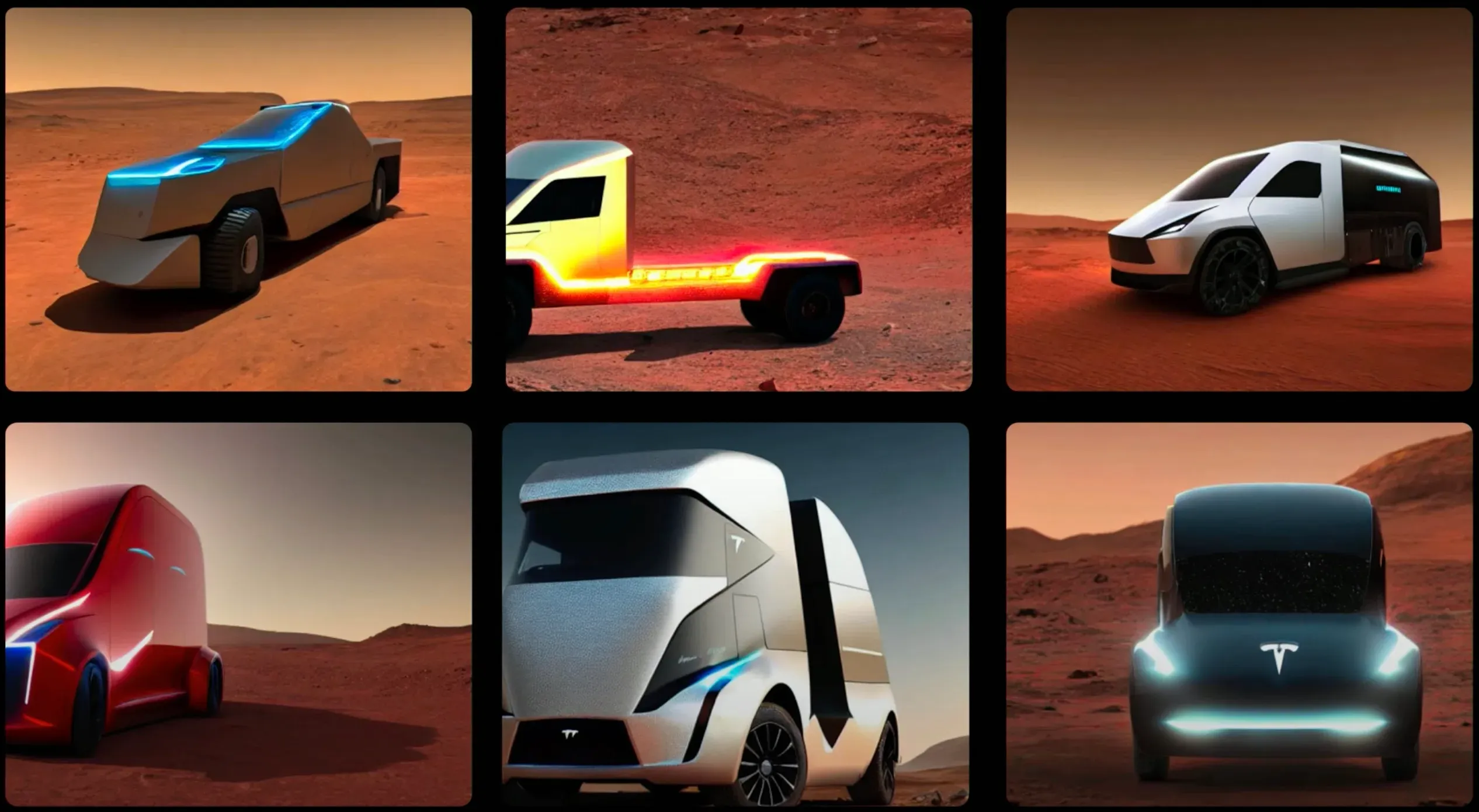 Tesla Cybertruck on Mars