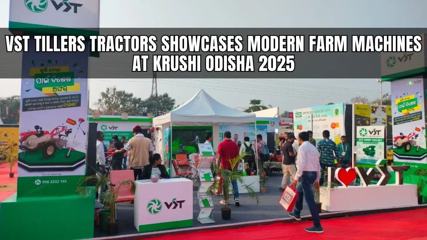 VST Tillers Tractors Showcases Modern Farm Machines at Krushi Odisha 2025