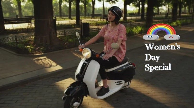 Women's day electric scooters