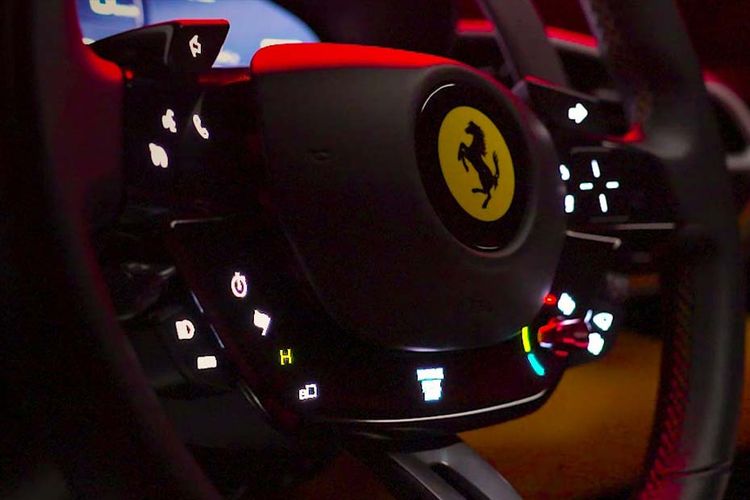 Ferrari 296 GTB Steering Controls