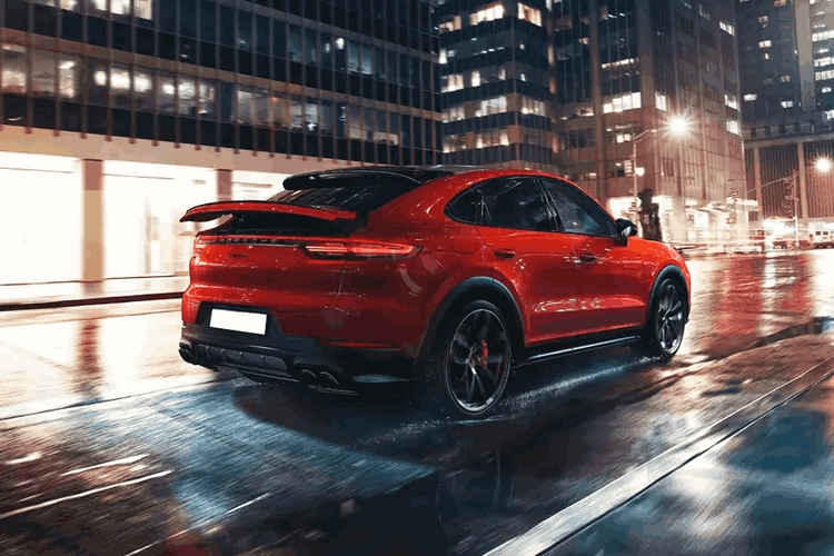 Porsche Cayenne Coupe Right Side Rear View