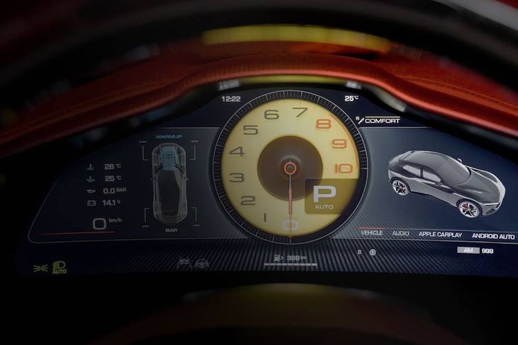 Ferrari Purosangue SUV Speedometer