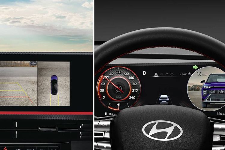 Hyundai Creta N Line Surround view Monitor (SVM) & Blind-Spot View Monitor (BVM)