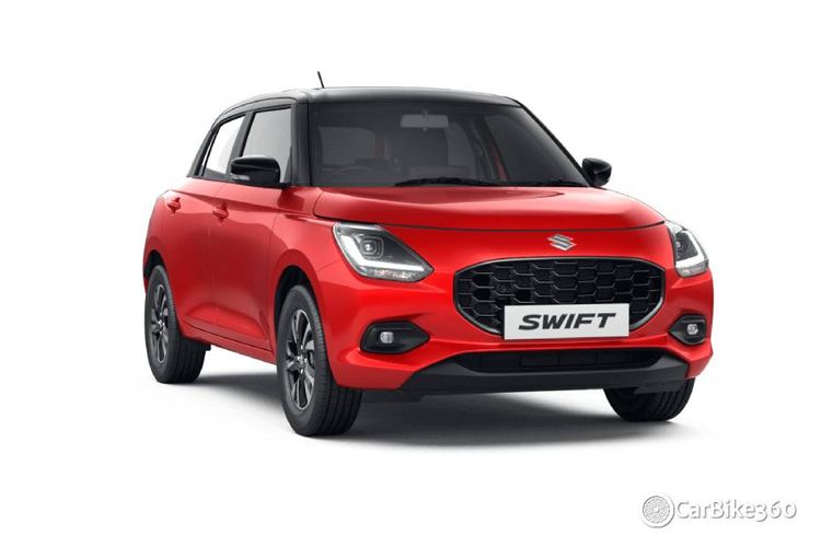 Maruti Swift Sizzling Red With Pearl Midnight Black Roof