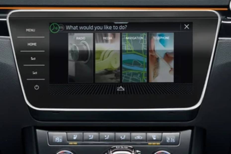 Skoda Superb Facelift Infotainment System