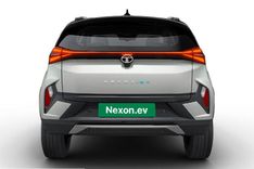 Nexon EV Facelift rear view.